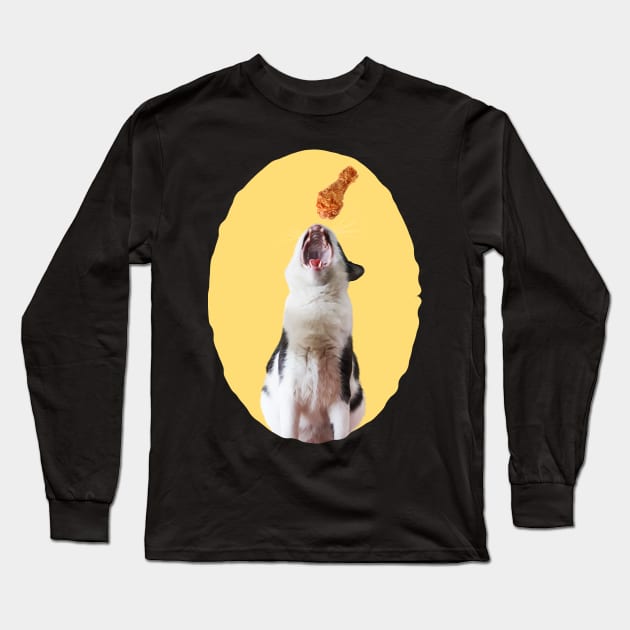 My Fav Food Is Fried Chicken Long Sleeve T-Shirt by leBoosh-Designs